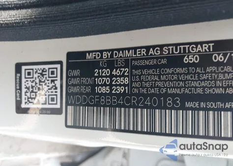 2012 Mercedes-Benz C 300 Sport 4Matic from USA, damaged, VIN WDDGF8BB4CR240183